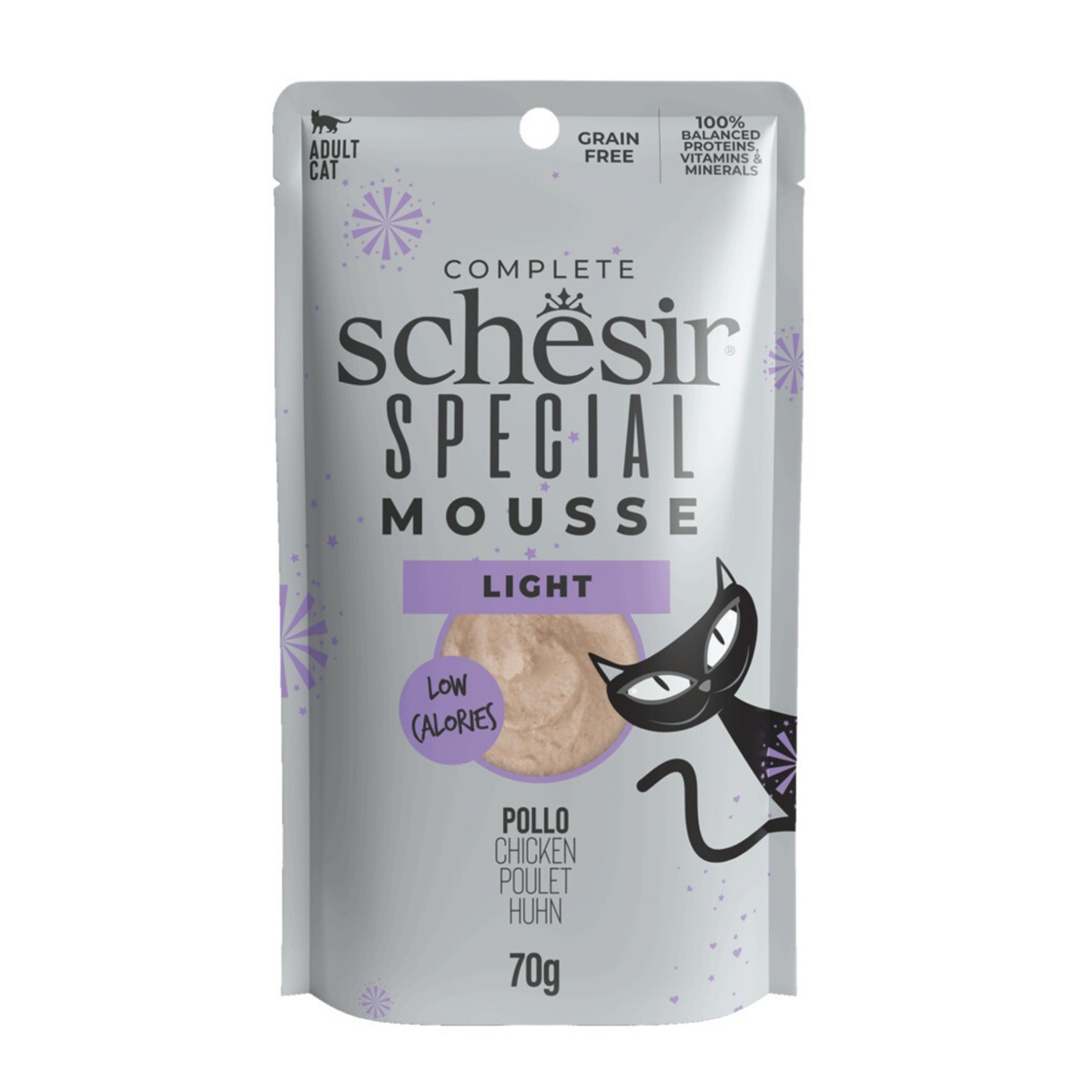 Schesir Special Mousse Light sa piletinom za mačke 840g (12 x 70g)