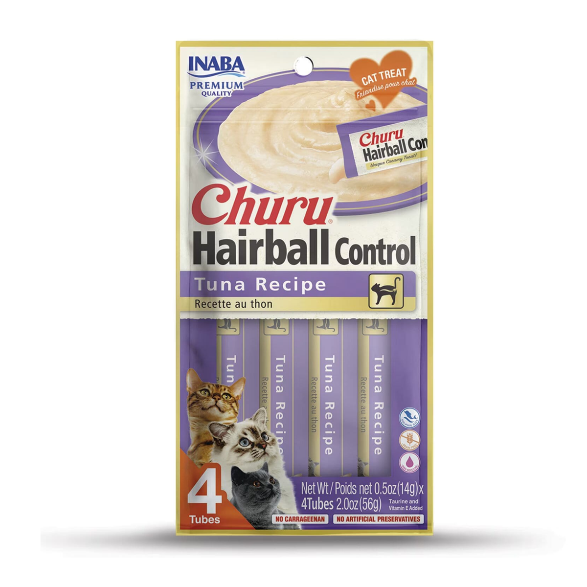 Inaba Cat Hairball tunjevina 4x14g