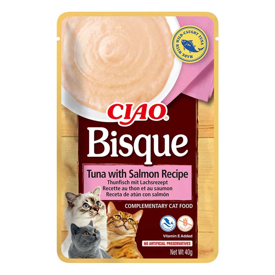 Ciao Cat Bisque sos tunjevina i losos 40g