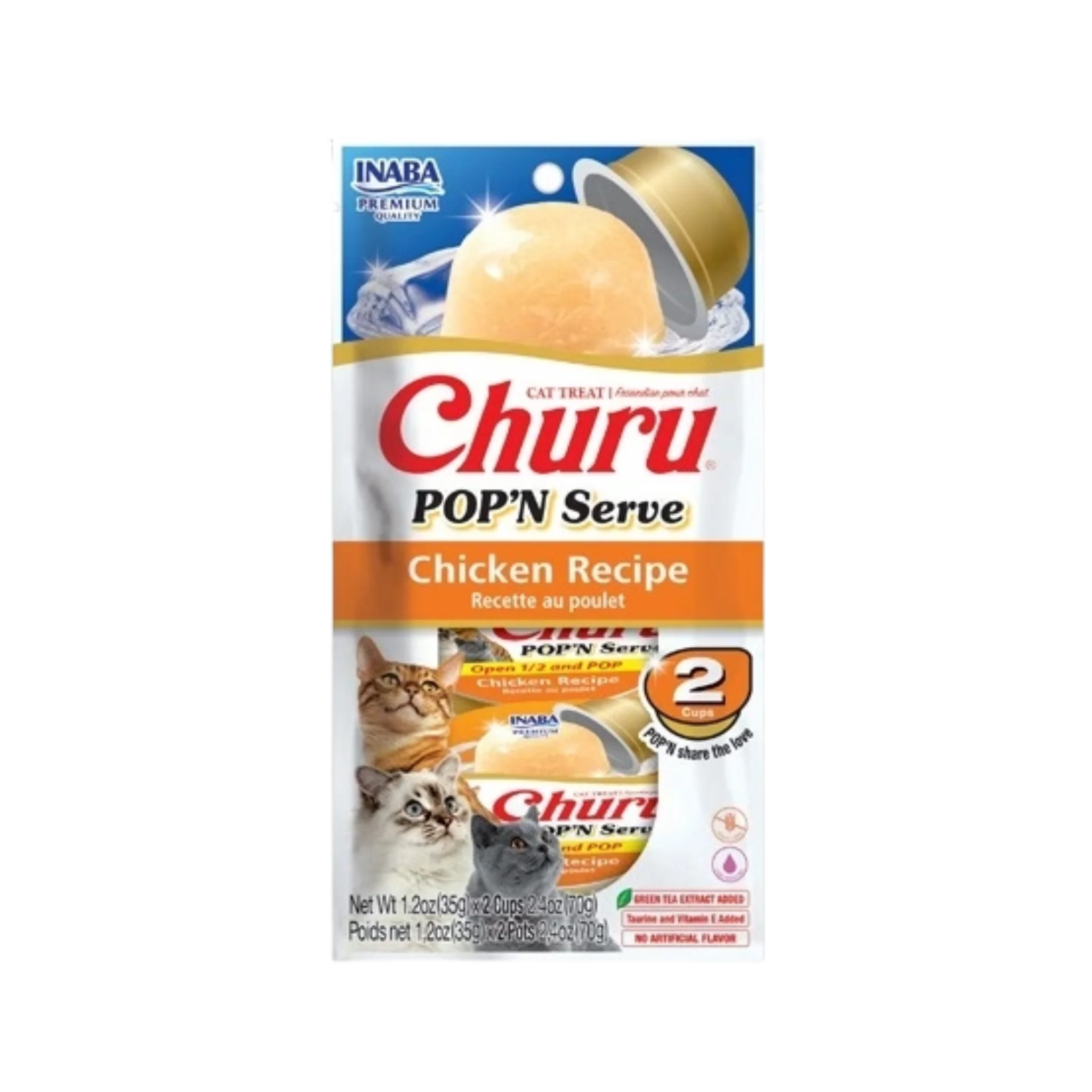 Inaba Cat Churu Pop'n Serve piletina 2x35g