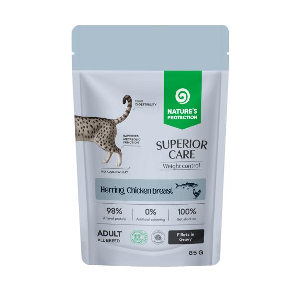 Nature's Protection Superior Care Cat Weight Control Herring & Chicken breast 85g