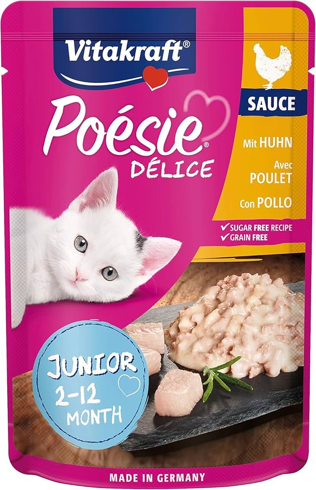 Vitakraft Poésie Délice Sauce Junior With Chicken 85g