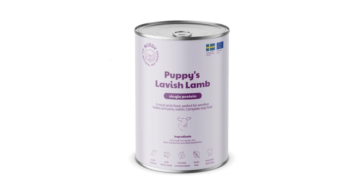 Buddy Pet Foods Puppy's Lavish Lamb sa jagnjetinom za štenad 400g