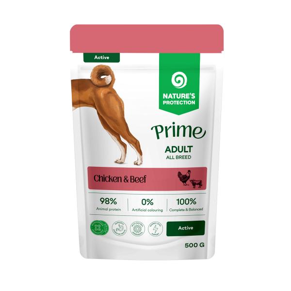 Nature's Protection Prime Adult all breed Chicken and Beef Dog 85g