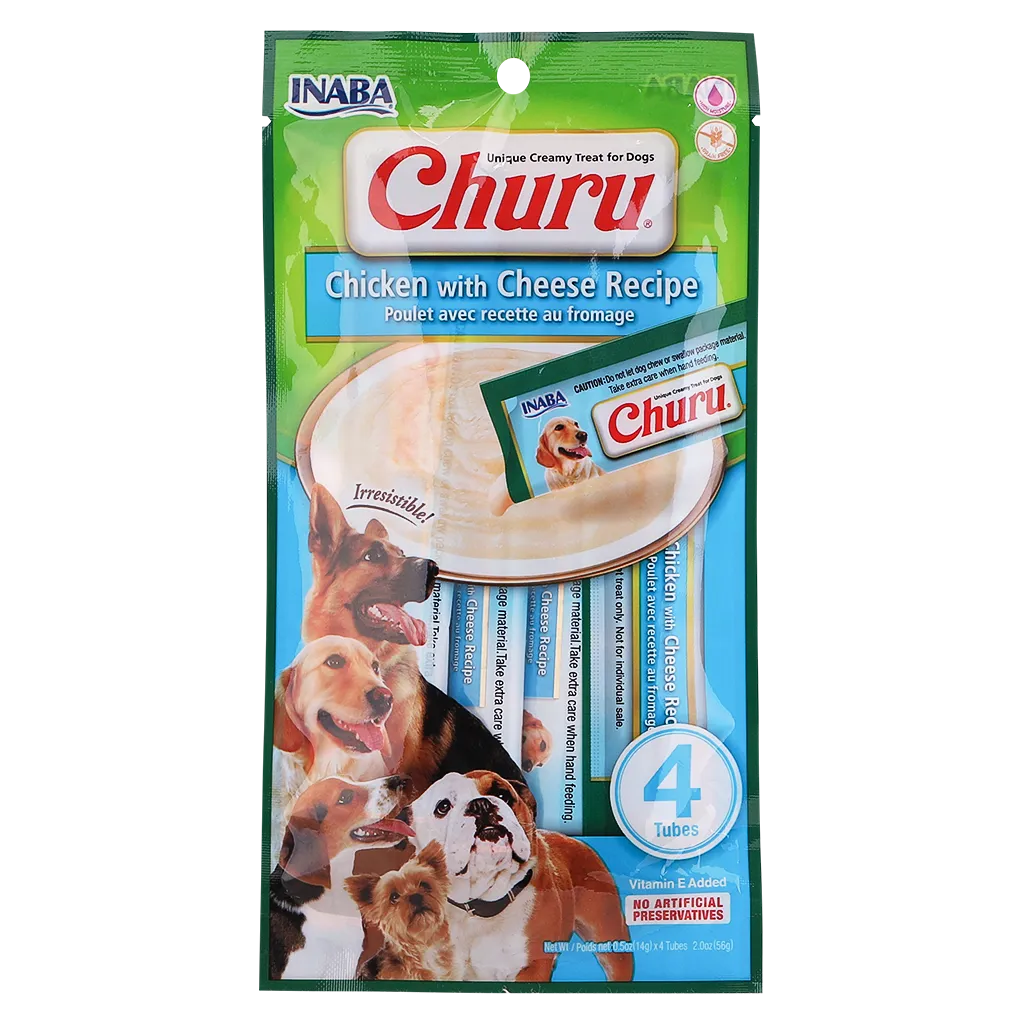 Inaba Dog Churu piletina i sir 4x14g