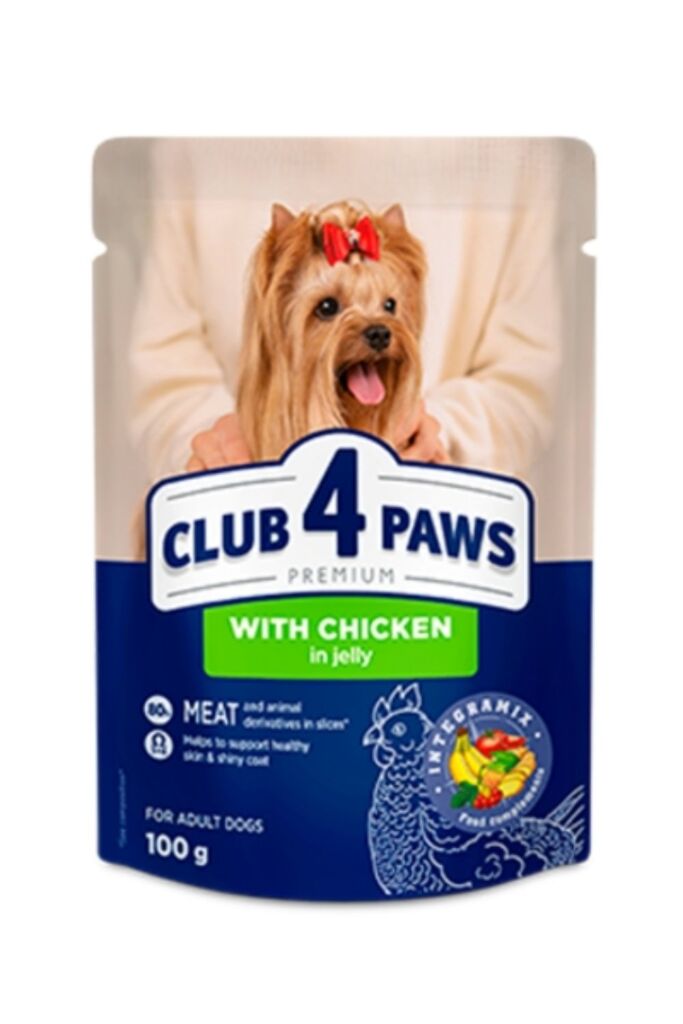 Club 4 Paws Premium za odrasle pse sa piletinom u želeu 100g