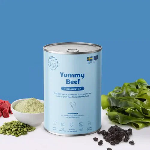 Buddy Pet Foods Yummy Beef sa govedinom za pse 400g