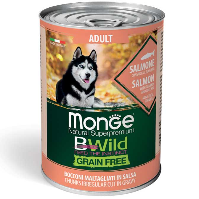 Monge BWild Grain Free sa lososom, bundevom i tikvicom za odrasle pse 400g