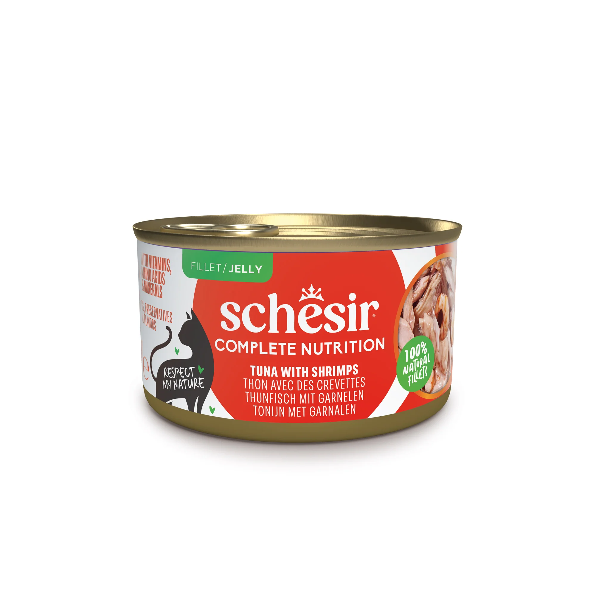 Schesir Adult Tuna with Shrimps in Jelly 85g