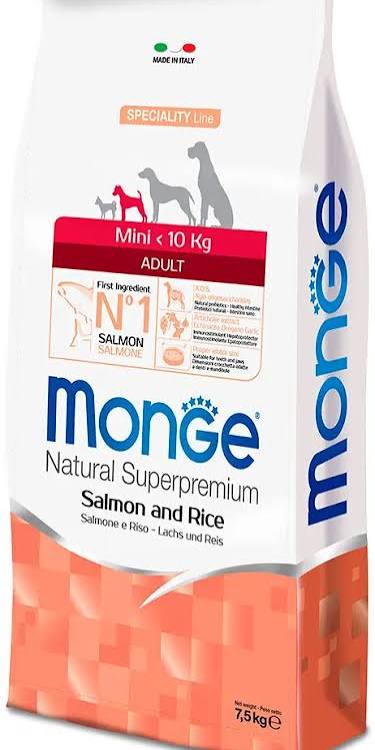 Monge Mini Adult Losos i Pirinač 7,5kg (cena po kg)