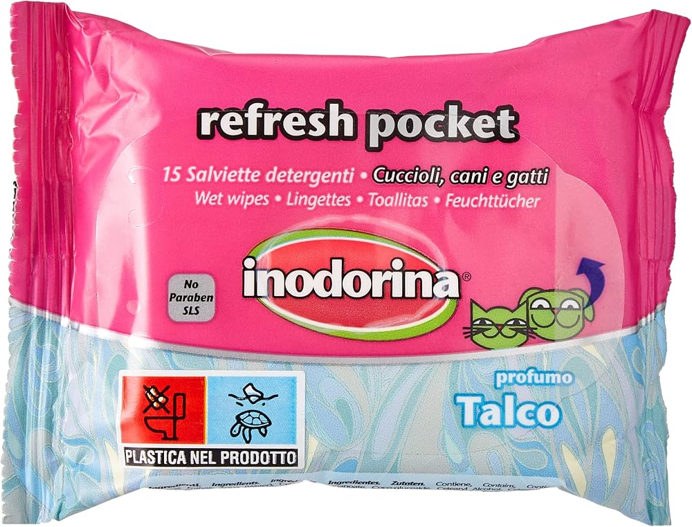 Inodorina Vlažne maramice Everyday Talcum džepne 15 kom