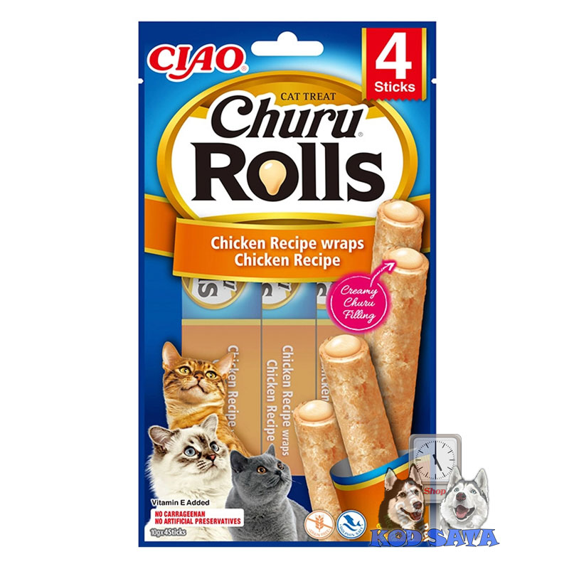 Inaba Cat Churu Rolls pileće rolnice omotane piletinom 4x10g