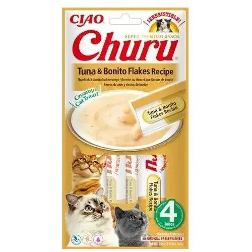 Inaba Ciao Cat Churu Tunjevina i pahuljice 4x14g