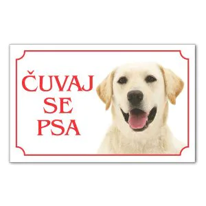 Tabla Cuvaj Se Psa Labrador