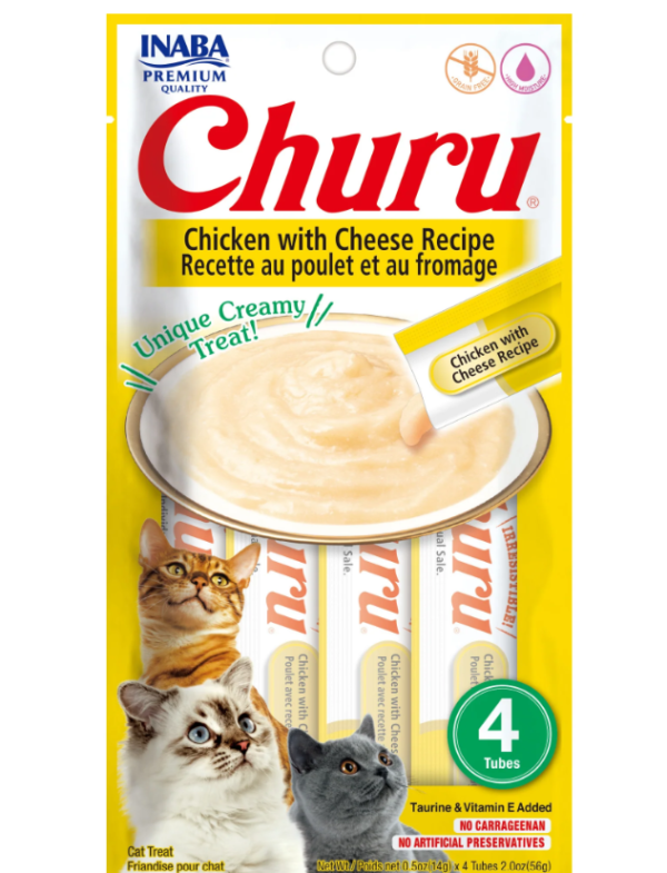 Inaba Cat Churu Piletina i sir 4x14g