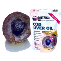LK Baits Nutrigo Pet Cod Liver Oil Mini 2u1 poslastica i suplement sa uljem jetre bakalara za pse 75g