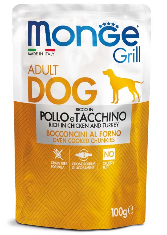Monge Grill Adult Dog sa piletinom i puretinom 100g