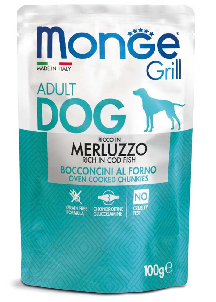 Monge Grill Adult Dog sa bakalarom 100g