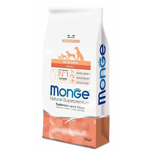 Monge All Breeds Adult Monoprotein Losos i Pirinač 12kg (cena po kg)