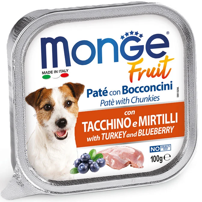 Monge Fruit Ćuretina i Borovnica 100g
