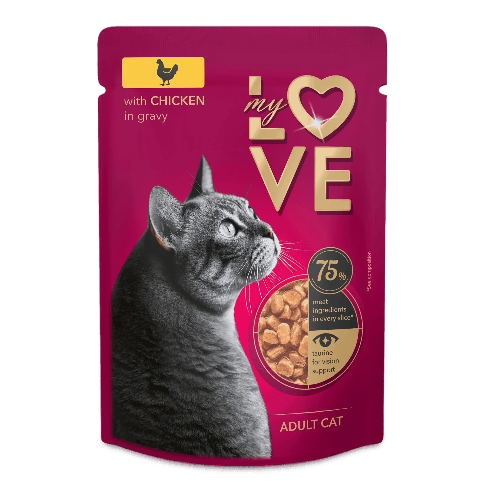 My Love sa piletinom u sosu za odrasle mačke 85g