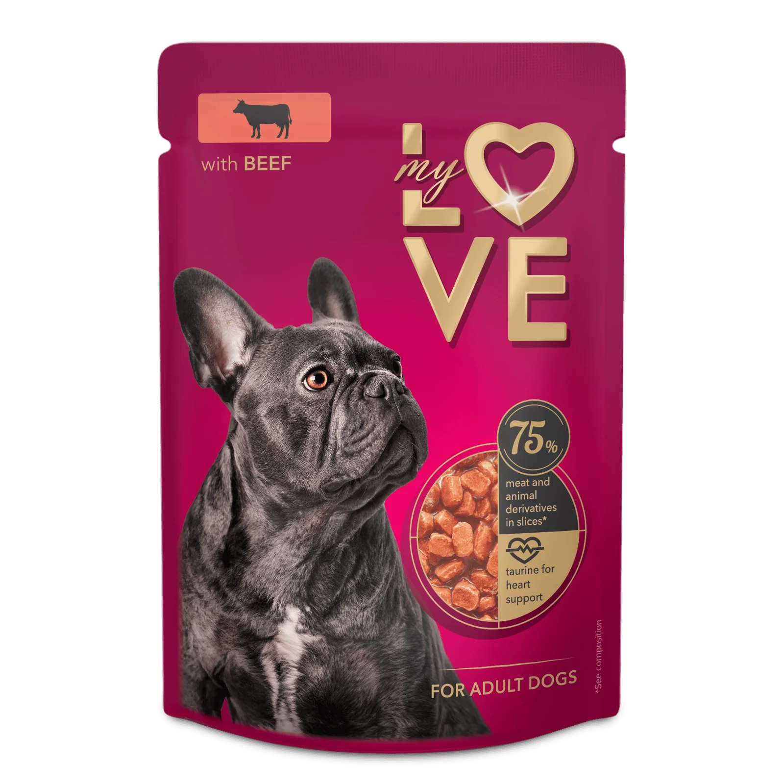 My Love za odrasle pse sa govedinom u sosu 100g