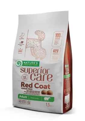 Nature's Protection Superior Care Red Coat Adult Small Breeds 1,5kg