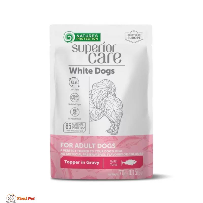 Nature's Protection Superior Care White Dogs za odrasle pse sa tunom u sosu 70g