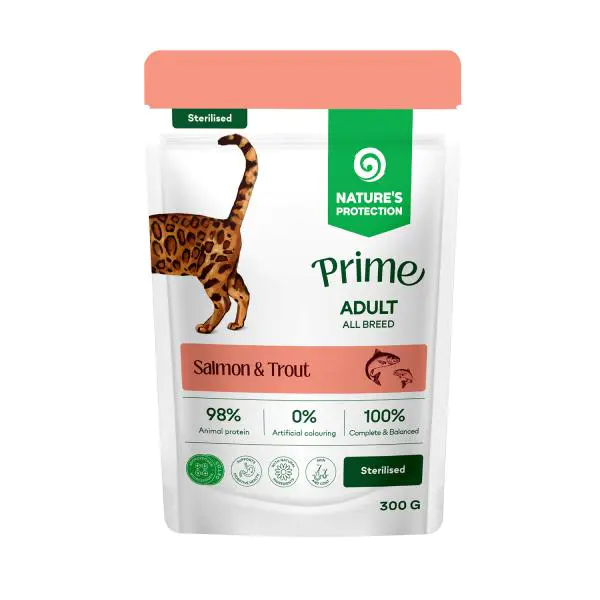 Nature's Protection Prime Adult Cat Salmon & Trout 85g