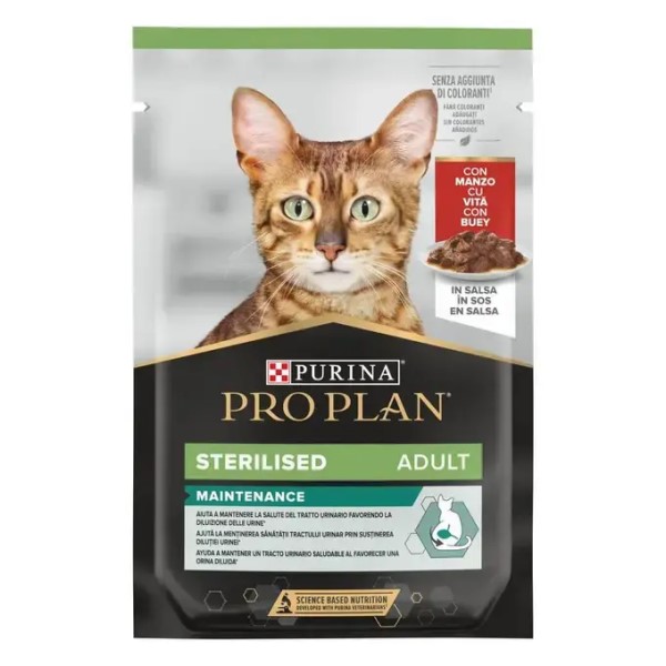 PURINA PRO PLAN Sterilised Adult Cat  Maintenance Govedina u Salsa sosu 85g