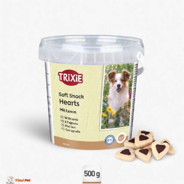 Trixie Soft Snack Hearts sa jagnjetinom za pse 500g