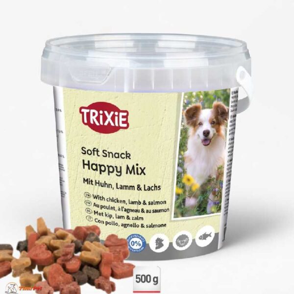 Trixie Soft Snack Happy Mix sa piletinom, jagnjetinom i lososom za pse 500g