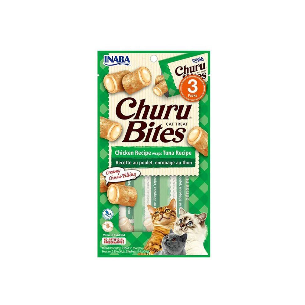 Inaba Cat Churu Bites pileći zalogaji omotani tunjevinom 3x10g