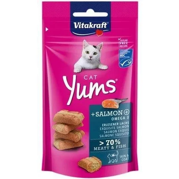 Vitakraft Cat Yums sa lososom i omega 3 masnim kiselinama 40g