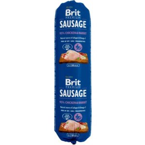 Brit PND kobasica piletina&zečetina 800 g [EN]