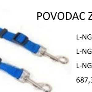 Povodac za dva psa – crni [EN]