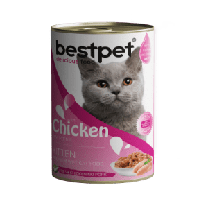 BESTPET konzerva 400g mačke kitten piletina [EN]